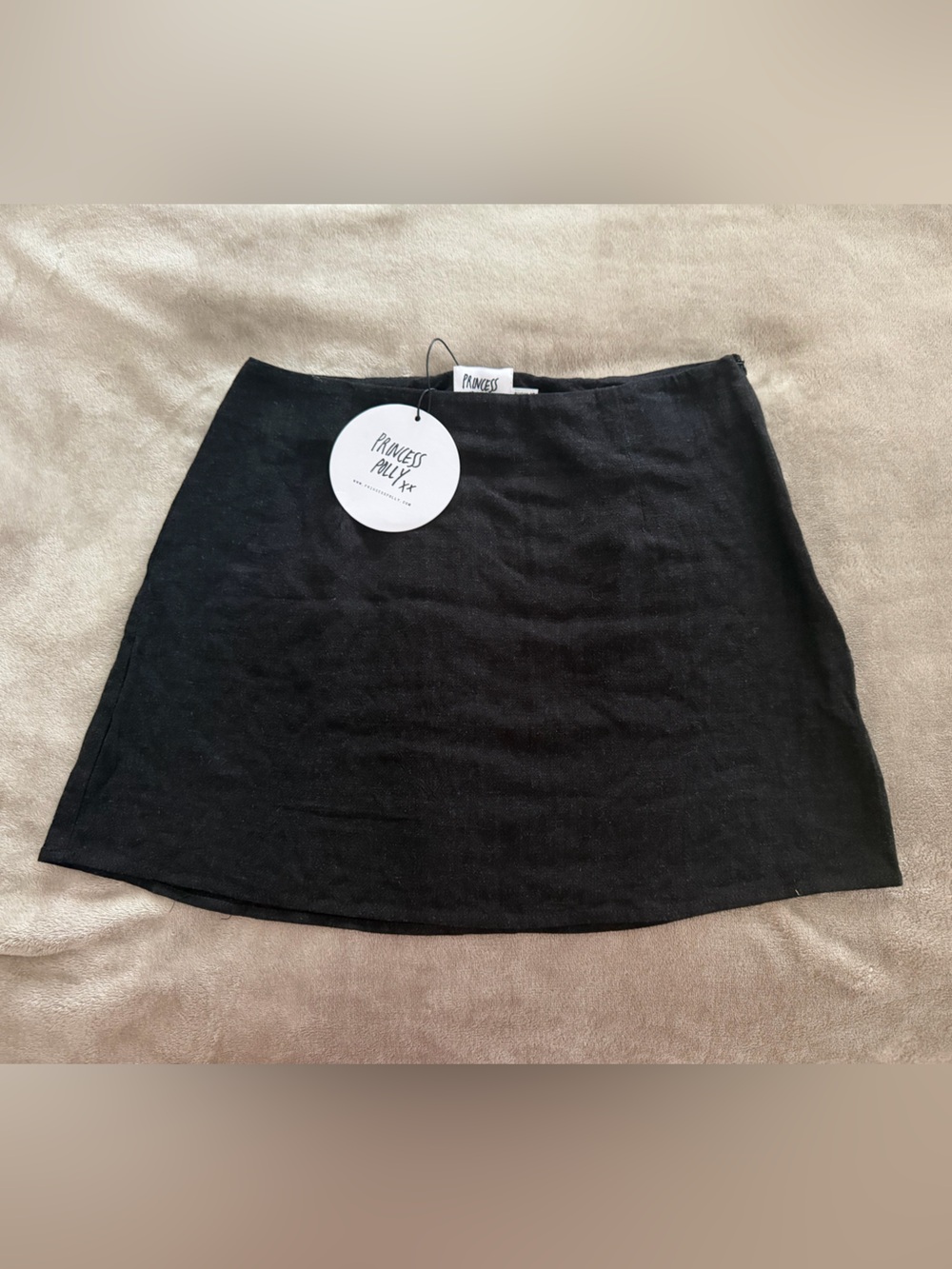 Princess Polly Shelby Mini Skirt Black